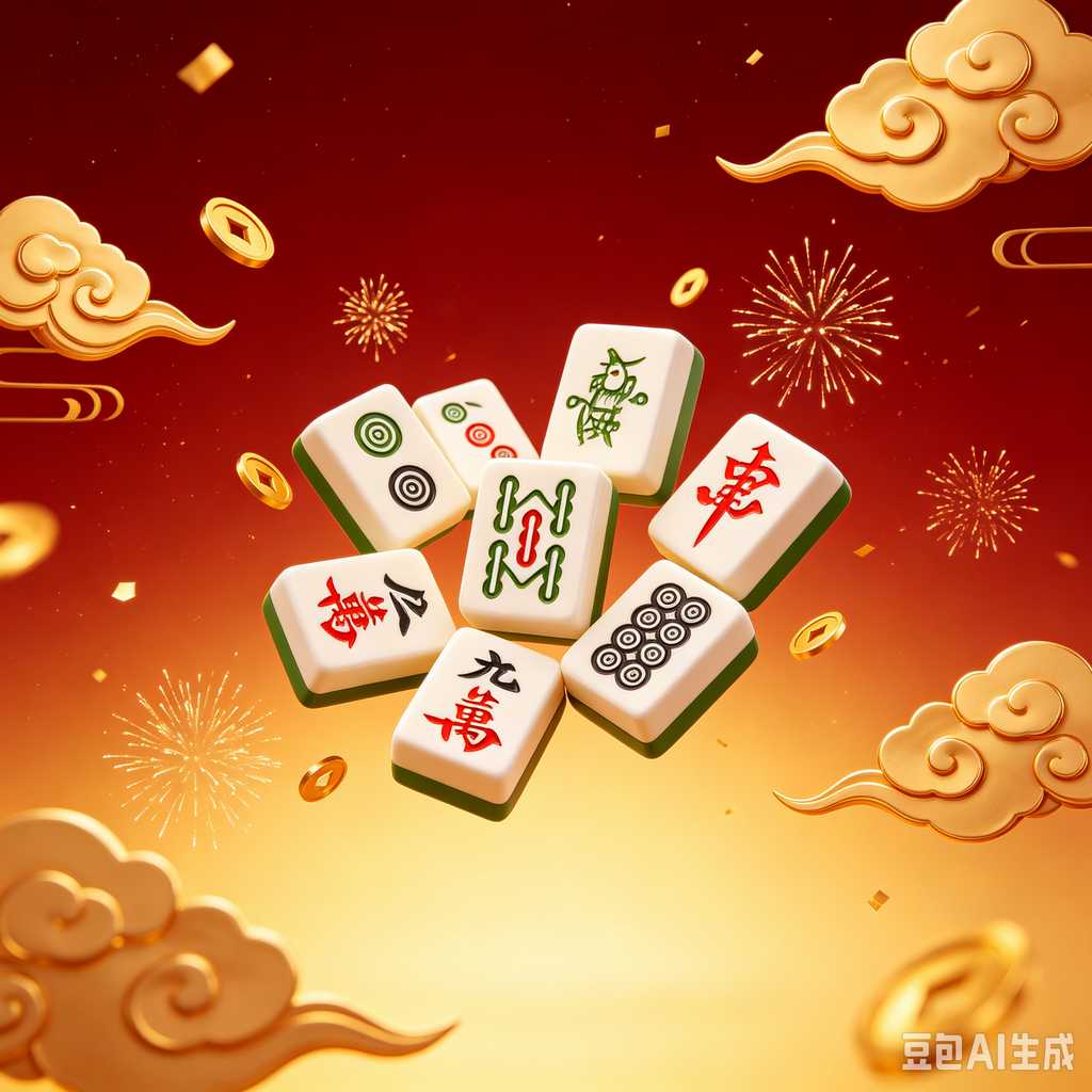 retro vintage mahjong set