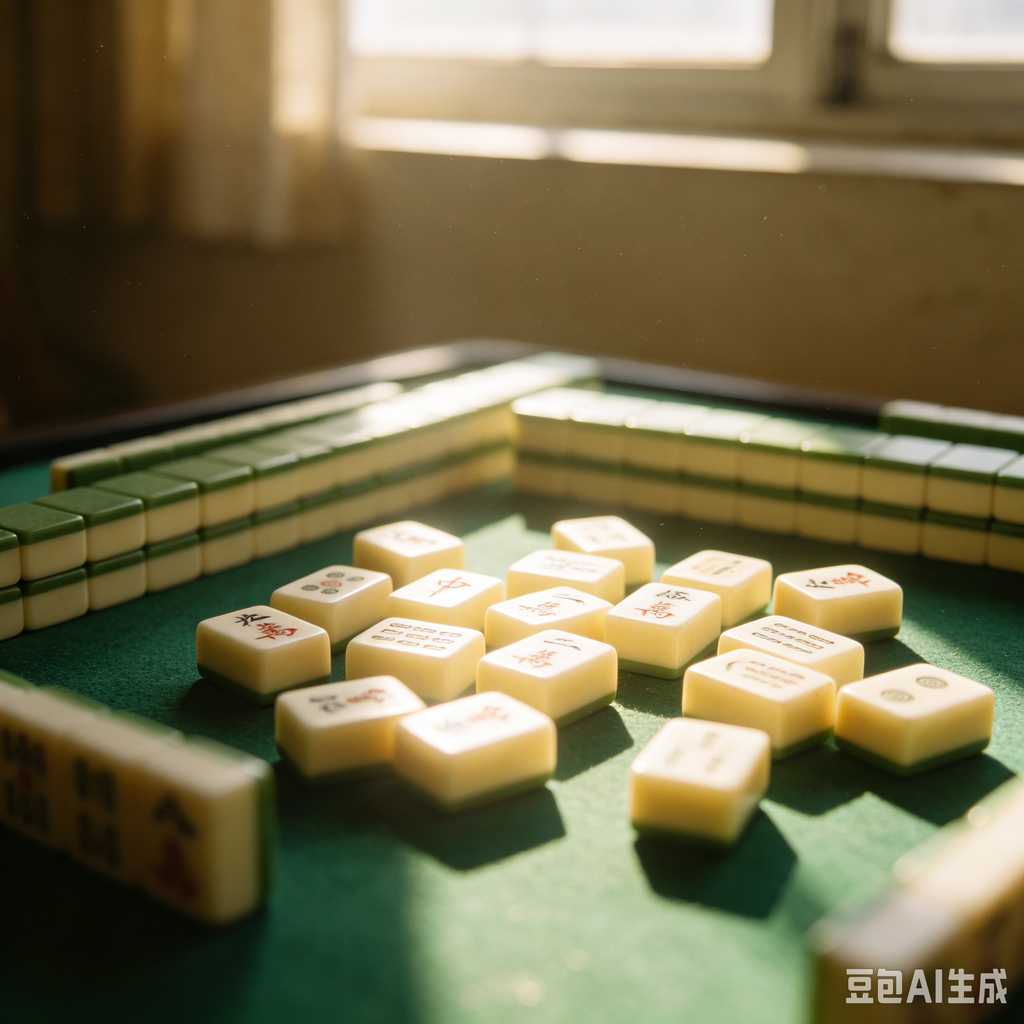 antique style mahjong set